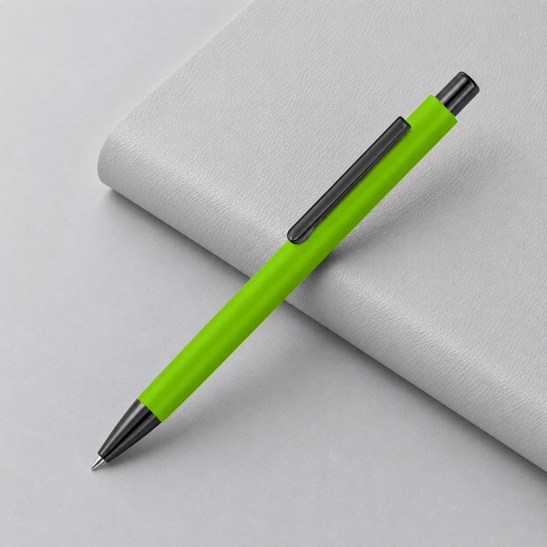 Металлическая шариковая ручка «Ellipse gum» soft touch с зеркальной гравировкой - Металлическая шариковая ручка «Ellipse gum» soft touch с зеркальной гравировкой