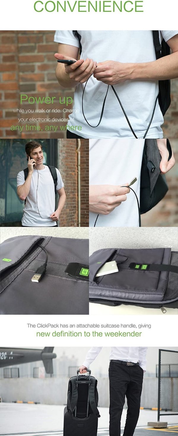 Рюкзак KORIN ClickPack Pro 46х34х16 см, комбинированный черный/серый - Рюкзак KORIN ClickPack Pro 46х34х16 см, комбинированный черный/серый