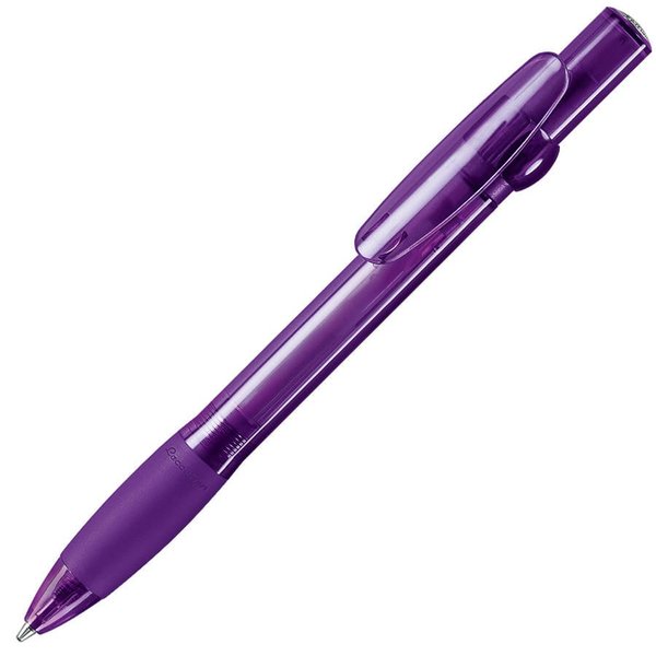 ALLEGRA LX, ручка шариковая с грипом, прозрачный красный, пластик - ALLEGRA LX, ручка шариковая, прозрачный сиреневый, пластик