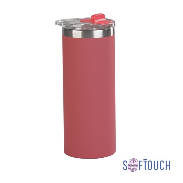 Термостакан "Хилтон" 480 мл, покрытие soft touch - Термостакан "Хилтон" 480 мл, покрытие soft touch красный