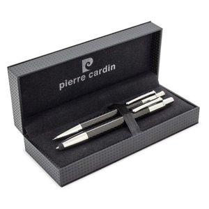 набор ручки и механического карандаша touch carbon fiber pierre cardin
