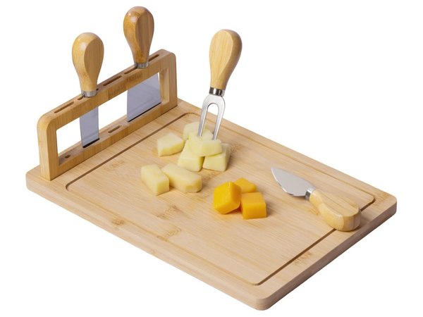 Набор для сыра из бамбука со съемной подставкой «Camembert» - Набор для сыра из бамбука со съемной подставкой «Camembert»