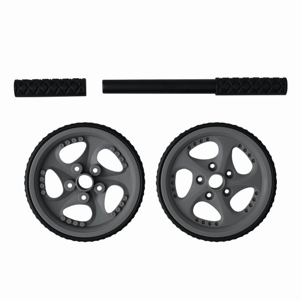 Тренажер для пресса SPORT WHEEL, черный, серый - Тренажер для пресса SPORT WHEEL, черный, серый