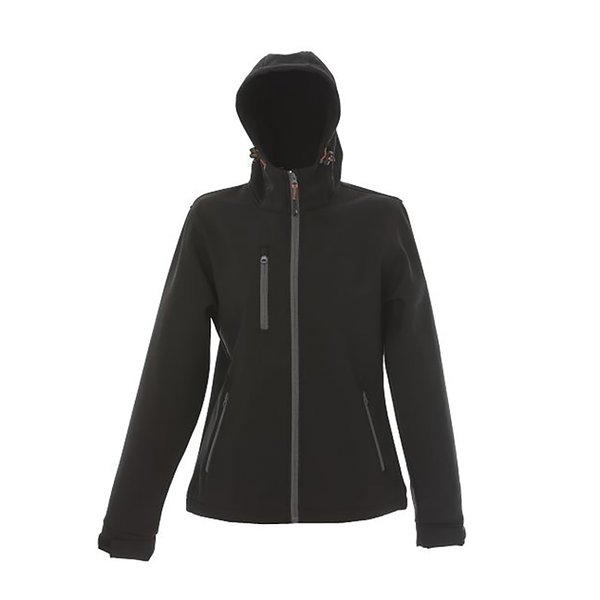 Куртка Innsbruck Lady 280 - Куртка Innsbruck Lady, черный_S, 96% полиэстер, 4% эластан, плотность 280 г/м2