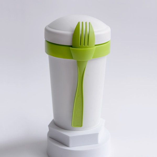 Ланч-бокс Veggie to go Green Line с вилкой - Ланч-бокс Veggie to go Green Line с вилкой (салатовый)