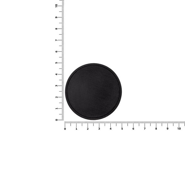 Лейбл из ПВХ Dzeta Round, L, черный