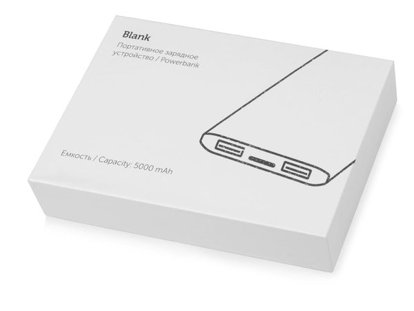 Внешний аккумулятор «Blank» с USB Type-C, 5000 mAh - Внешний аккумулятор «Blank» с USB Type-C, 5000 mAh