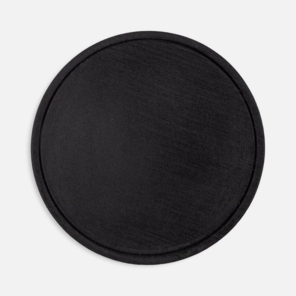 Лейбл из ПВХ Dzeta Round, L, черный