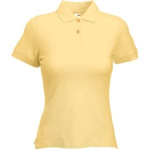 Поло женское POLO LADY-FIT 210 - Поло "Lady-Fit Polo", песочный_S, 97% х/б, 3% эластан, 220 г/м2