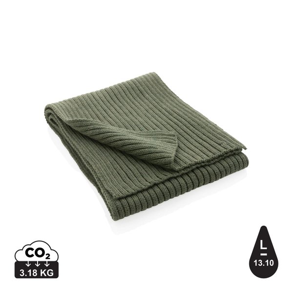 Вязаный шарф Impact из Polylana® AWARE™, 180x25 см - Вязаный шарф Impact из Polylana® AWARE™, 180x25 см