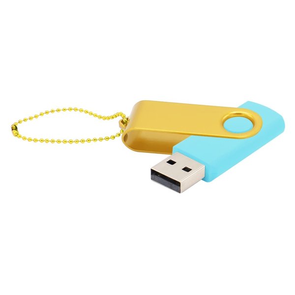 Флешка Designer To Go 2.0 USB 16Gb - Флешка Designer To Go 2.0 USB 16Gb, бирюзовый/желтый