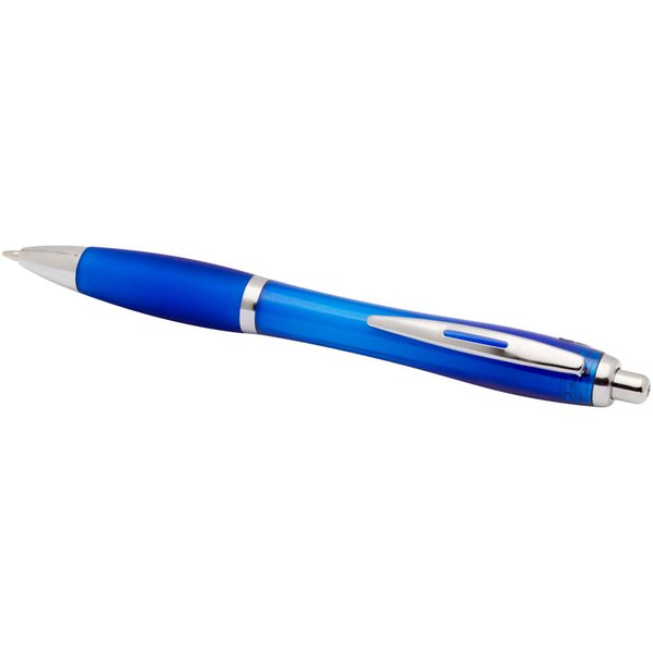 Шариковая ручка Nash RCS из переработанного пластика с цветным корпусом и грипом (черные чернила) - Шариковая ручка Nash RCS из переработанного пластика с цветным корпусом и грипом (черные чернила)