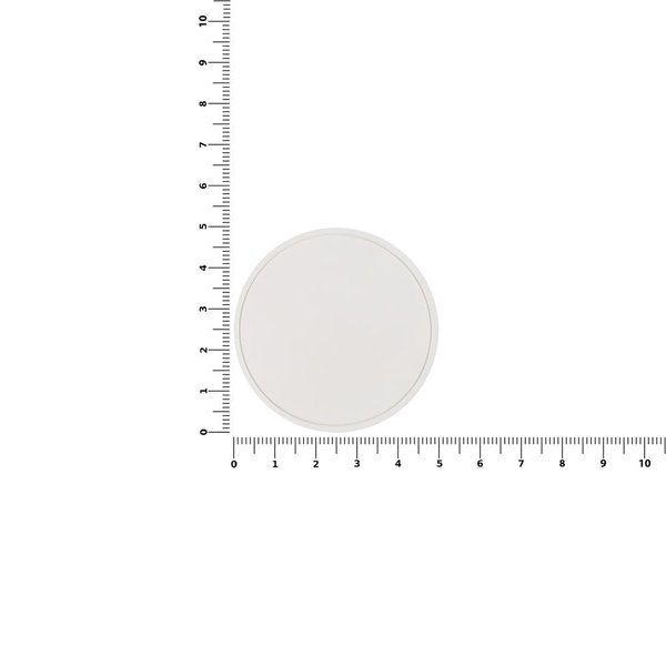 Лейбл из ПВХ Dzeta Round, L, белый
