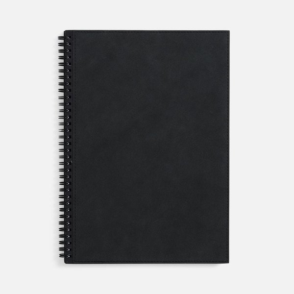 Ежедневник Notera Maxi, недатированный, черный