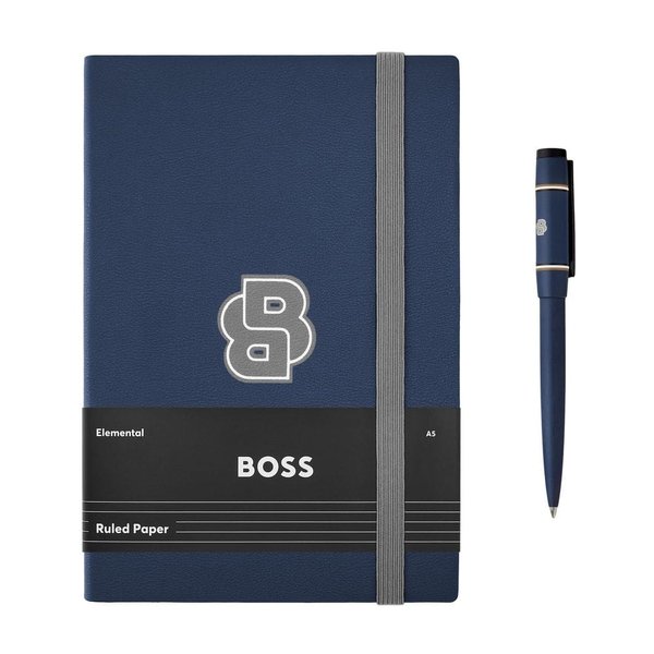 Набор HUGO BOSS (шариковая ручка и блокнот A5) - Набор HUGO BOSS (шариковая ручка и блокнот A5)