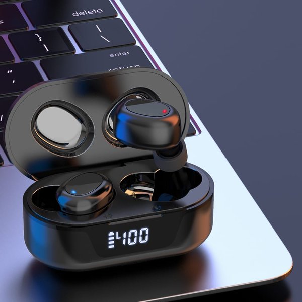 Наушники беспроводные Bluetooth Gubber TW16, черные - Наушники беспроводные Bluetooth Gubber TW16, черные
