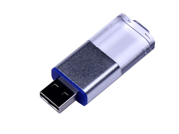 USB 2.0- флешка промо на 16 Гб прямоугольной формы, выдвижной механизм - USB 2.0- флешка промо на 16 Гб прямоугольной формы, выдвижной механизм