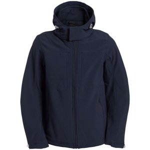 куртка мужская hooded softshell темно-синяя