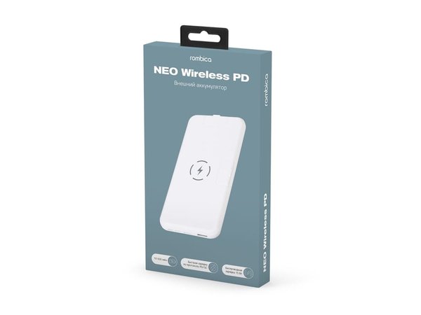 Внешний беспроводной аккумулятор «NEO Wireless PD», 10000 mAh - Внешний беспроводной аккумулятор «NEO Wireless PD», 10000 mAh