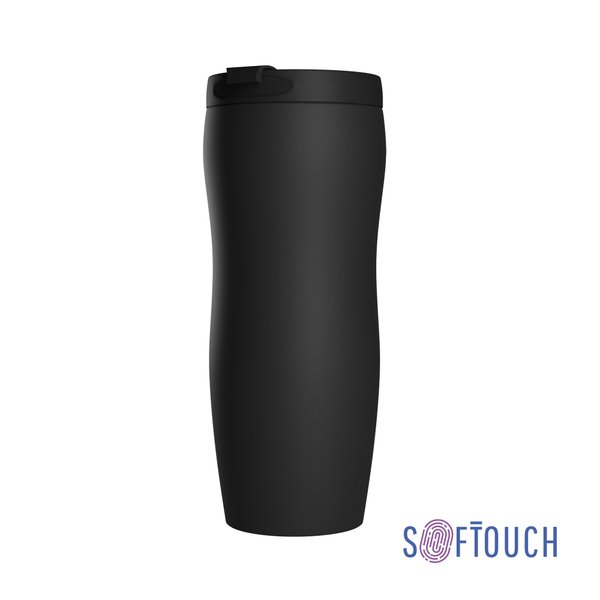 Термостакан "Монтана" 400 мл, покрытие soft touch - Термостакан "Монтана" 400 мл, покрытие soft touch черный