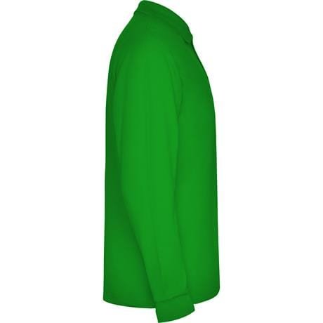 Футболка поло ESTRELLA L/S мужская - Футболка поло ESTRELLA L/S мужская, ТРАВЯНОЙ ЗЕЛЕНЫЙ 3XL