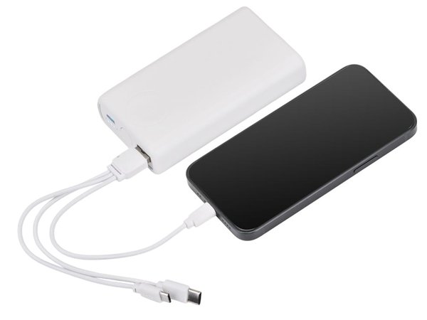 Внешний беспроводной аккумулятор 2-в-1 с функцией зарядки Apple Watch, QC/PD «AtomIQ», 10000 мАч - Внешний беспроводной аккумулятор 2-в-1 с функцией зарядки Apple Watch, QC/PD «AtomIQ», 10000 мАч
