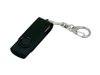 USB 3.0- флешка промо на 32 Гб с поворотным механизмом и однотонным металлическим клипом