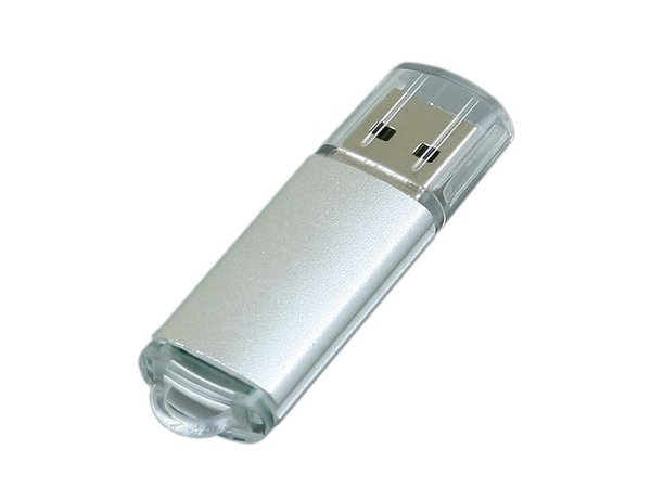 USB 2.0- флешка на 16 Гб с прозрачным колпачком - USB 2.0- флешка на 16 Гб с прозрачным колпачком