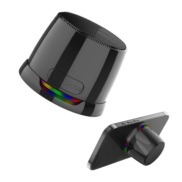 Магнитная беспроводная Bluetooth колонка-подставка Wave 5W, черная - Магнитная беспроводная Bluetooth колонка-подставка Wave 5W, черная