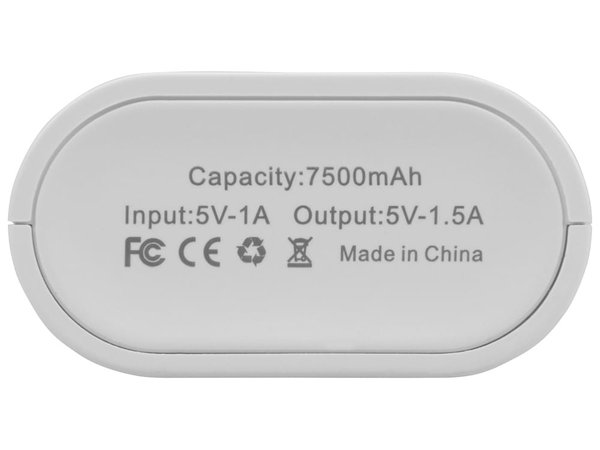 Внешний аккумулятор «Lantern», 7500 mAh - Внешний аккумулятор «Lantern», 7500 mAh