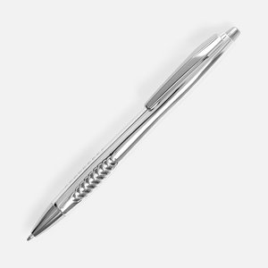 ручка шариковая barracuda, серебристая