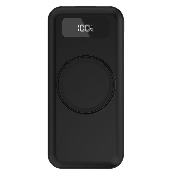 Внешний аккумулятор Authority с беспроводной зарядкой (5W), 10000 mAh - Внешний аккумулятор Authority с беспроводной зарядкой (5W), 10000 mAh, чёрный