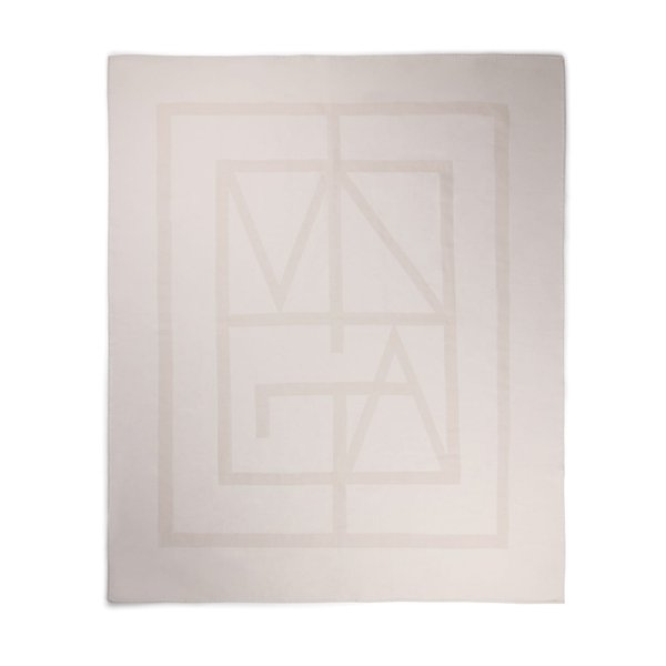Плед VINGA Monogram из переработанного полиэстера GRS, 170x130 см - Плед VINGA Monogram из переработанного полиэстера GRS, 170x130 см