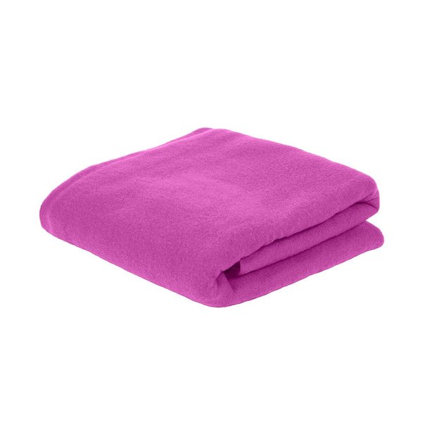 Плед PLAIN, 100х140 см, флис 150 гр/м2, 100% полиэстер - Плед PLAIN; розовый; 100х140 см; флис 150 гр/м2