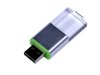 USB 2.0- флешка промо на 64 Гб прямоугольной формы, выдвижной механизм