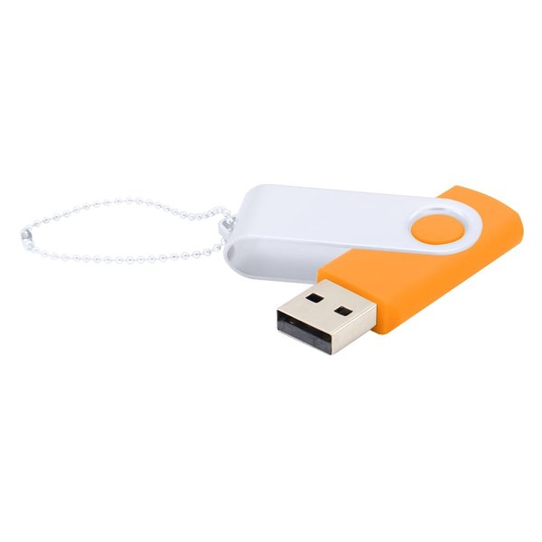 Флешка Designer To Go 2.0 USB 16Gb - Флешка Designer To Go 2.0 USB 16Gb, оранжевый/белый