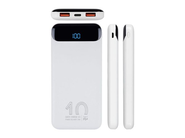 Внешний аккумулятор с дисплеем, 10000 mAh - Внешний аккумулятор с дисплеем, 10000 mAh