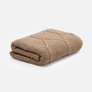 плед curve verve, бежевый меланж