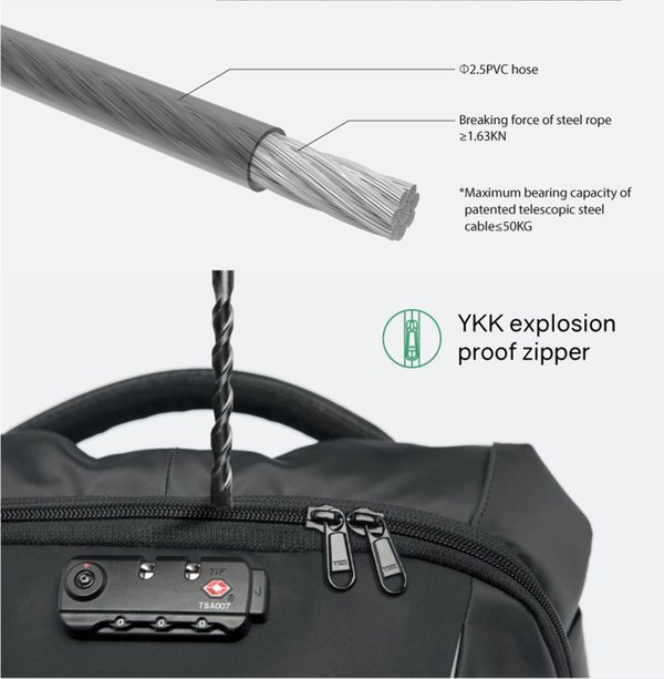 Рюкзак KORIN ClickPack 46х34х16 см, черный - Рюкзак KORIN ClickPack 46х34х16 см, черный/серый