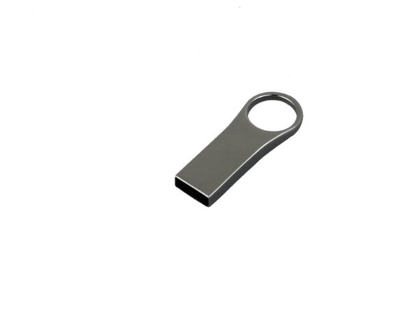 USB 2.0- флешка на 16 Гб с мини чипом, компактный дизайн с большим круглым отверстием - USB 2.0- флешка на 16 Гб с мини чипом, компактный дизайн с большим круглым отверстием