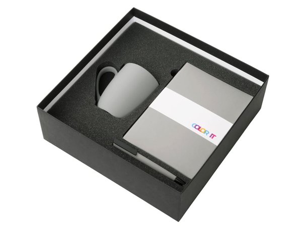 Подарочный набор «COLOR IT» c блокнотом, ручкой и кружкой - Подарочный набор «COLOR IT» c блокнотом, ручкой и кружкой