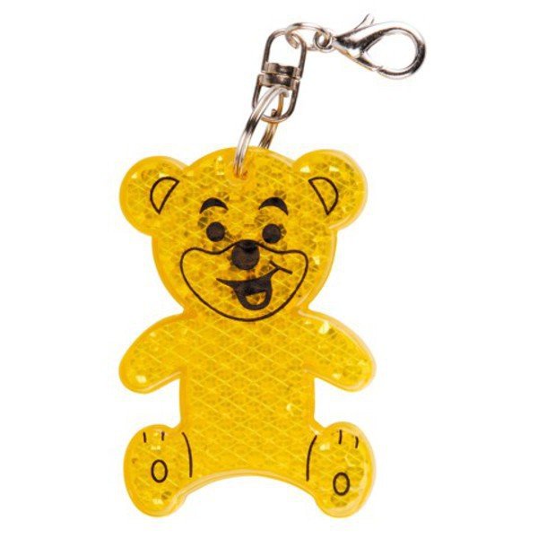 Светоотражающий брелок Teddy, желтый - Светоотражающий брелок Teddy, желтый