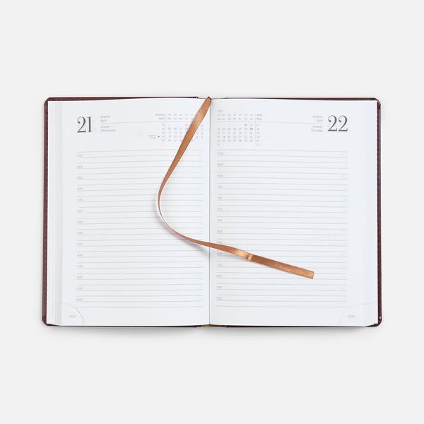 Ежедневник New Nebraska, датированный, коричневый