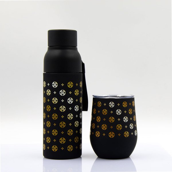 Термобутылка Button Black - Термобутылка Button Black (черный)