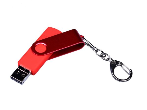 USB 3.0/micro USB/Type-C - флешка на 32 Гб 3-в-1 с поворотным механизмом - USB 3.0/micro USB/Type-C - флешка на 32 Гб 3-в-1 с поворотным механизмом
