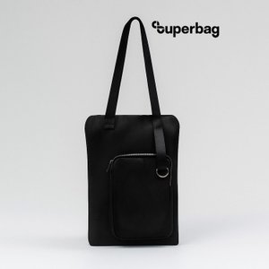 шоппер superbag pocket, с внутренним креплением (карабин) и чехлом для мелочей
