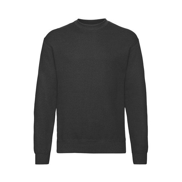 Свитшот с начесом CLASSIC SET-IN SWEAT 280 - Толстовка мужская с начесом "Сlassic Set-In Sweat", черный_M, 80% х/б, 20% п/э, 280 г/м2
