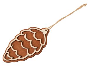 деревянная подвеска на елку «cedar»