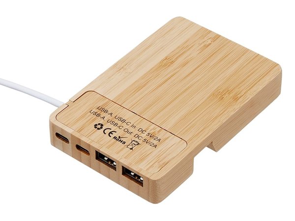 USB-хаб «Memo», 2*USB, 2*Type C - USB-хаб «Memo», 2*USB, 2*Type C