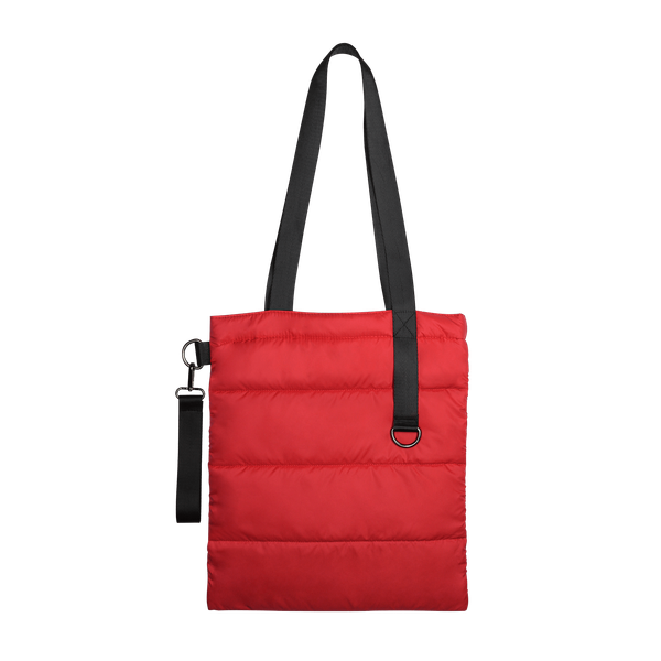 Шоппер Superbag Bubble, стёганый, без застёжки - Шоппер Superbag Bubble, стёганый, без застёжки (красный с черным)
